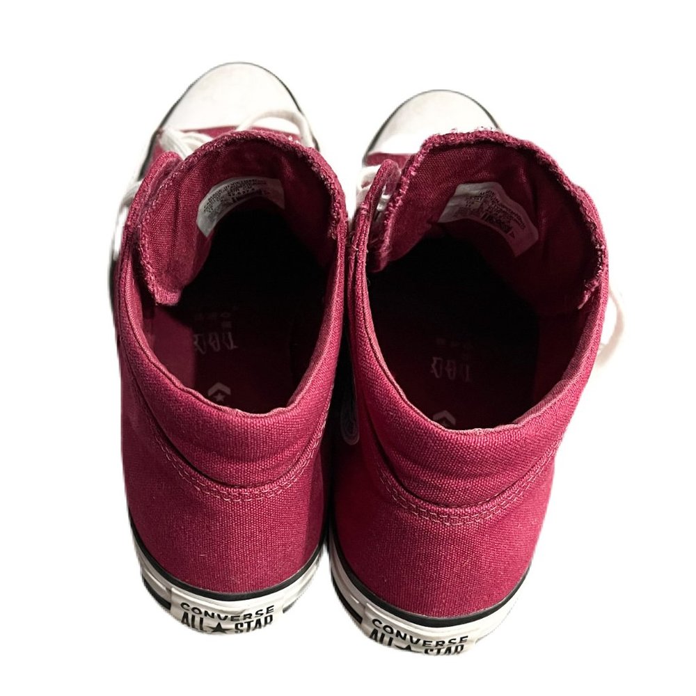 Converse Burgundy Red Casual Chuck Taylor All Star High Tops Sz 11 - Picture 3 of 4
